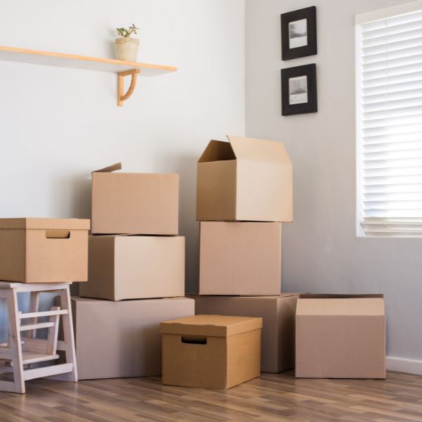 A house in the removals process