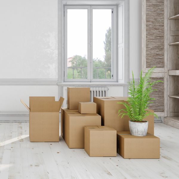 Boxes in a home