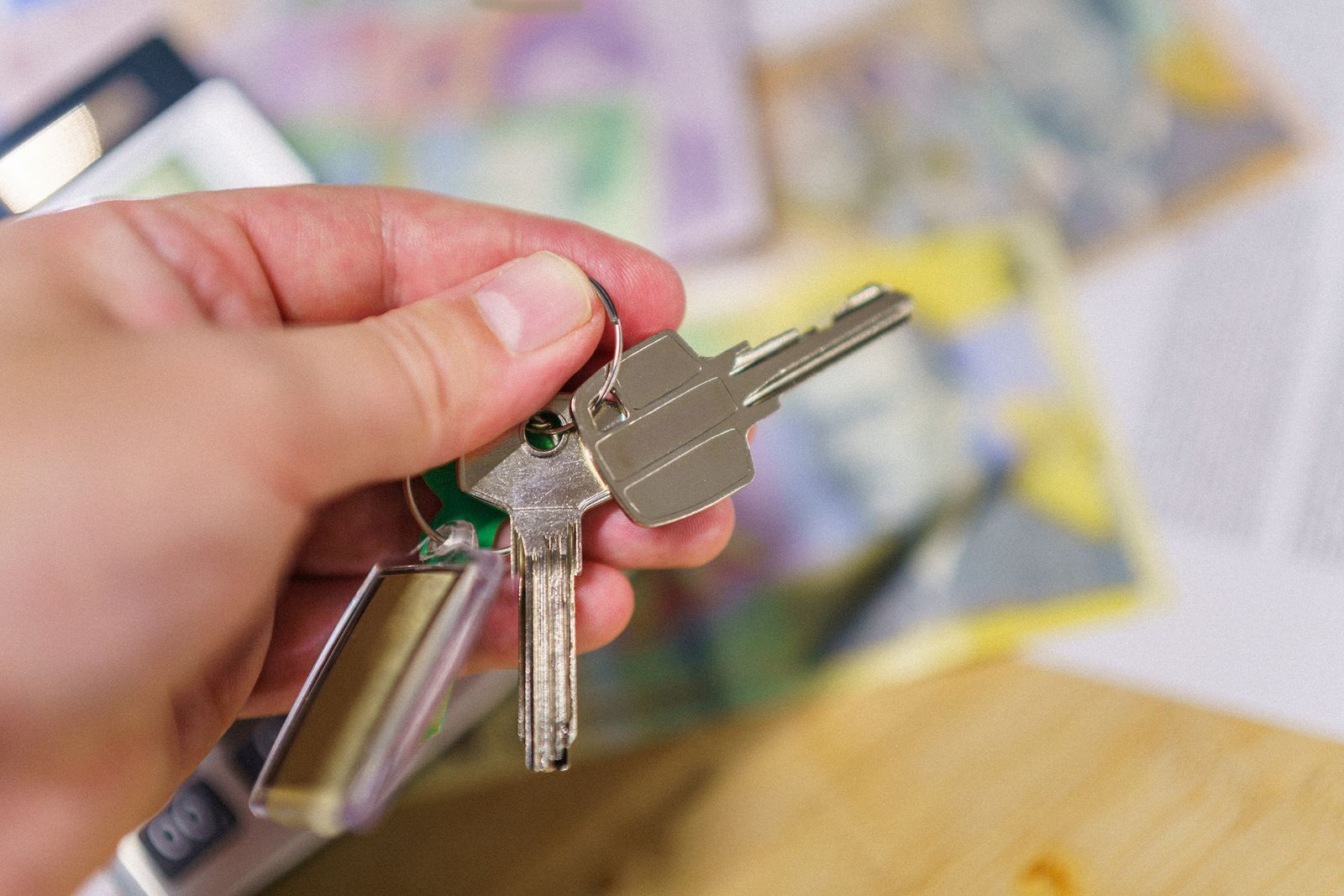 Keys being handed back at the end of a tenancy
