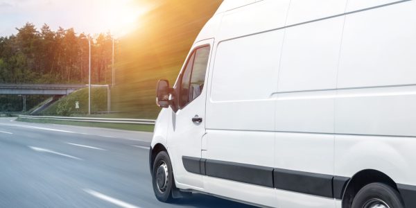 A removals van on the road
